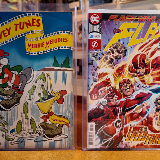 FlexDeez TopLoader comic book frame mounted on wall